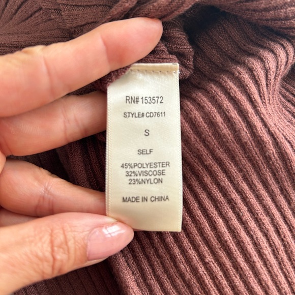 🔥 Böhme Chocolate Brown Fitted Cutout Midi-dress. Small BNWOT - Picture 7 of 8